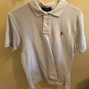 Boys Grey Polo Shirt Size Medium
